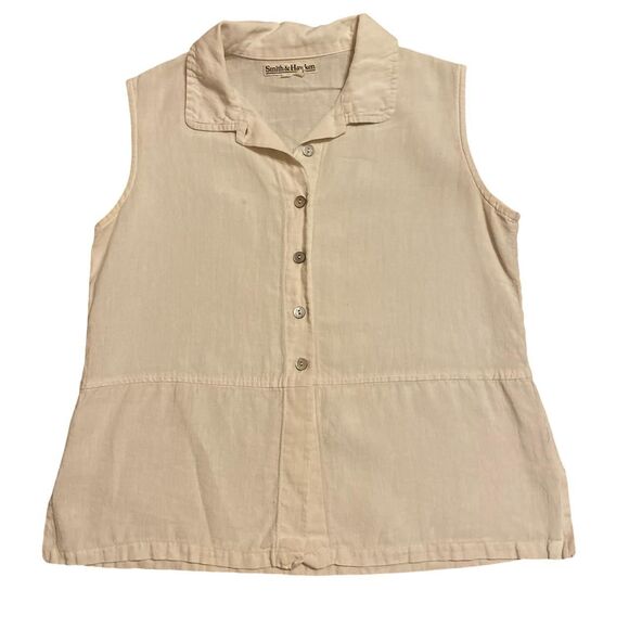 90s 00s cottagecore collared tank - Picture 1 of 5